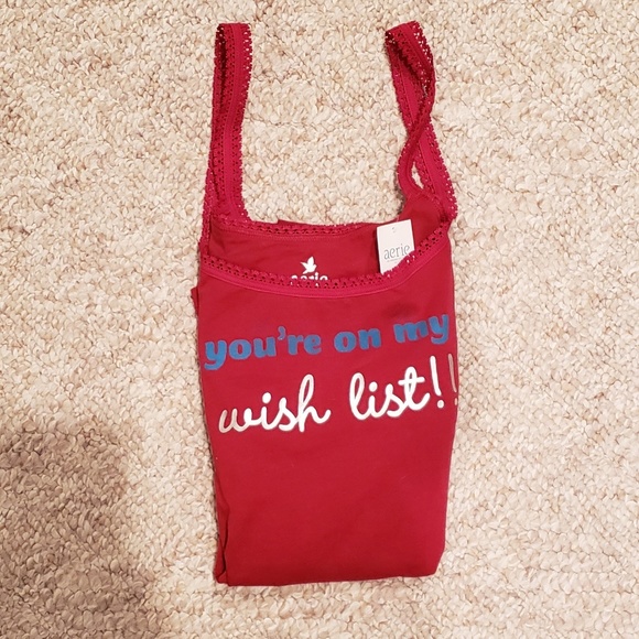 aerie Tops - 🎄🎁 AERIE Christmas Tank Top NWT